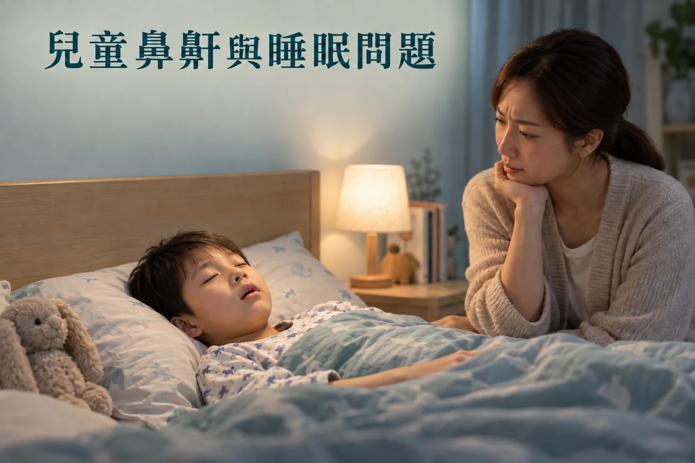 媽媽留意孩子的睡眠及呼吸
